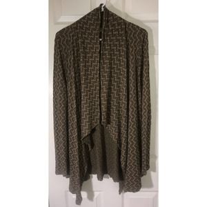 Tianello by Steve Barraza Womens Cascade/Waterfall Open Cardigan Sweater Size S